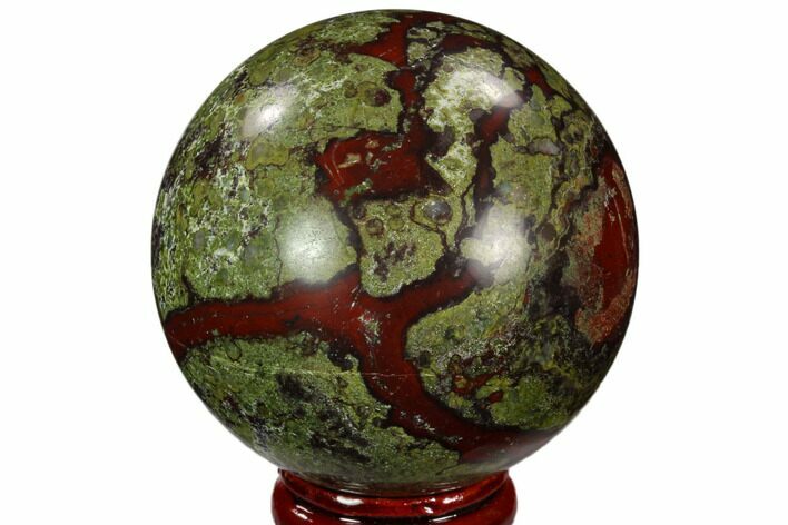 Polished Dragon's Blood Jasper Sphere - South Africa #121585